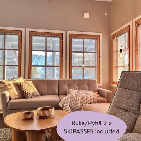 Talviranta - Lakefront - Ruka-pyhae 2x Skipasses Included - Free Skibus Doorstep דירה רוקה