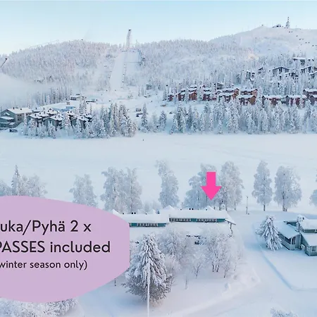 Talviranta - Lakefront - Ruka-pyhae 2x Skipasses Included - Free Skibus Doorstep